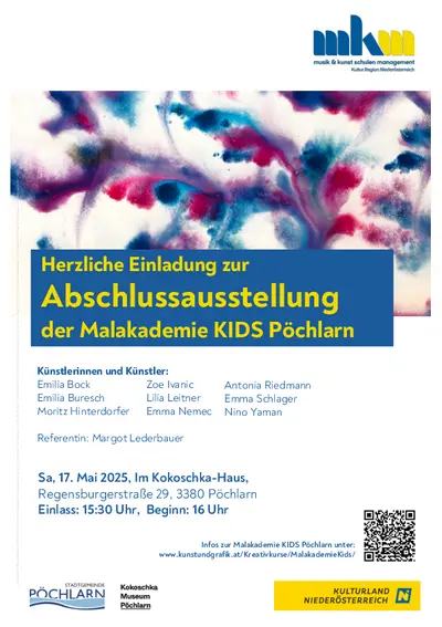 Abschlussausstellung Malakademie KIDS Pöchlarn