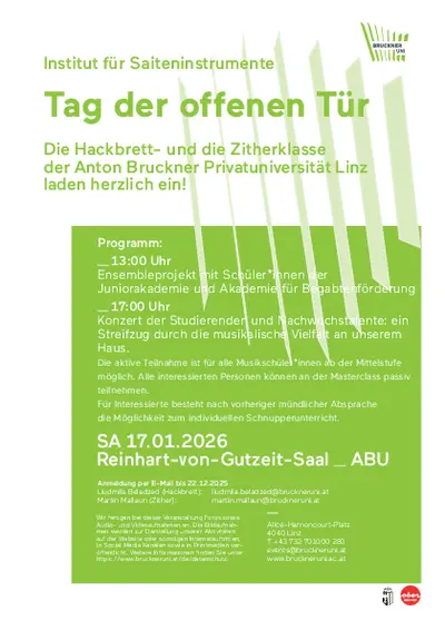 Tag der offenen Tür: Hackbrett und Zither