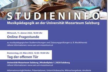 Tag der offenen Tür beim Mozarteum in Salzburg