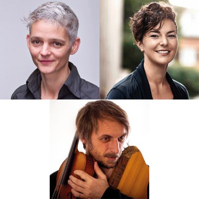 li. oben: Aleksandra Vohl, re. oben: Irma-Maria Troy, unten: Markus Prieth Tanz! Musik. | Der Tag