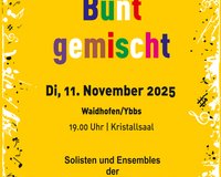 Bunt gemischt in der Musik- und Kunstschule Waidhofen/Ybbstal