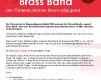 Anmeldeschluss Jugend Brass Band