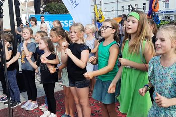 Musikschule Korneuburg beim Kunstfestival Montmarte