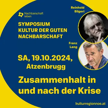 Symposium „Kultur der guten Nachbarschaft“ am Sa 19. Oktober 2024