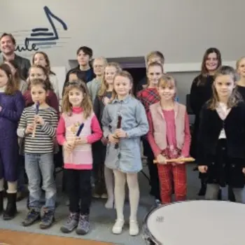 Blockflöte und Schlagwerk im Mittelpunkt des Interesses