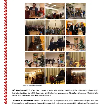 Rückblick Dezember 2024 / Jänner 2025 Musikschule Wienerwald Mitte