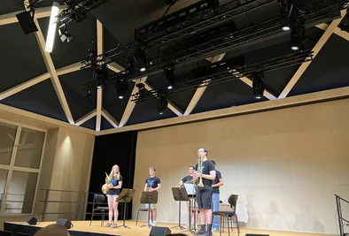 Junge Musiker bei der Probe
