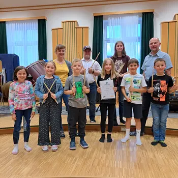 Konzert der Schlagwerkklasse in der Musikschule Thayatal