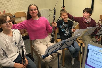 Erfolgreiches Klarinettenensemble in der Musikschule der Korneuburger Musikfreunde