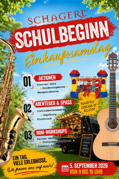 Schagerl Schulbeginn Einkaufssamstag 2026