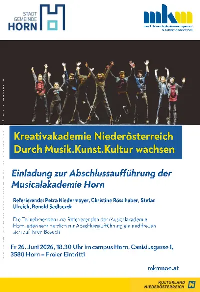 Abschlussaufführung Musicalakademie Horn