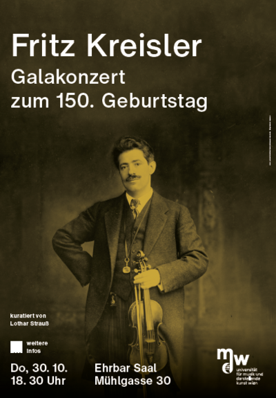 Galakonzert zum 150. Geburtstag von Fritz Kreisler
