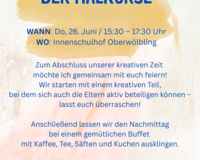 Abschlussfest der Malkurse