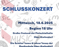 Schlusskonzert der Musikschule Ober-Grafendorf