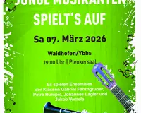 Junge Musikanten spielt´s auf 2026